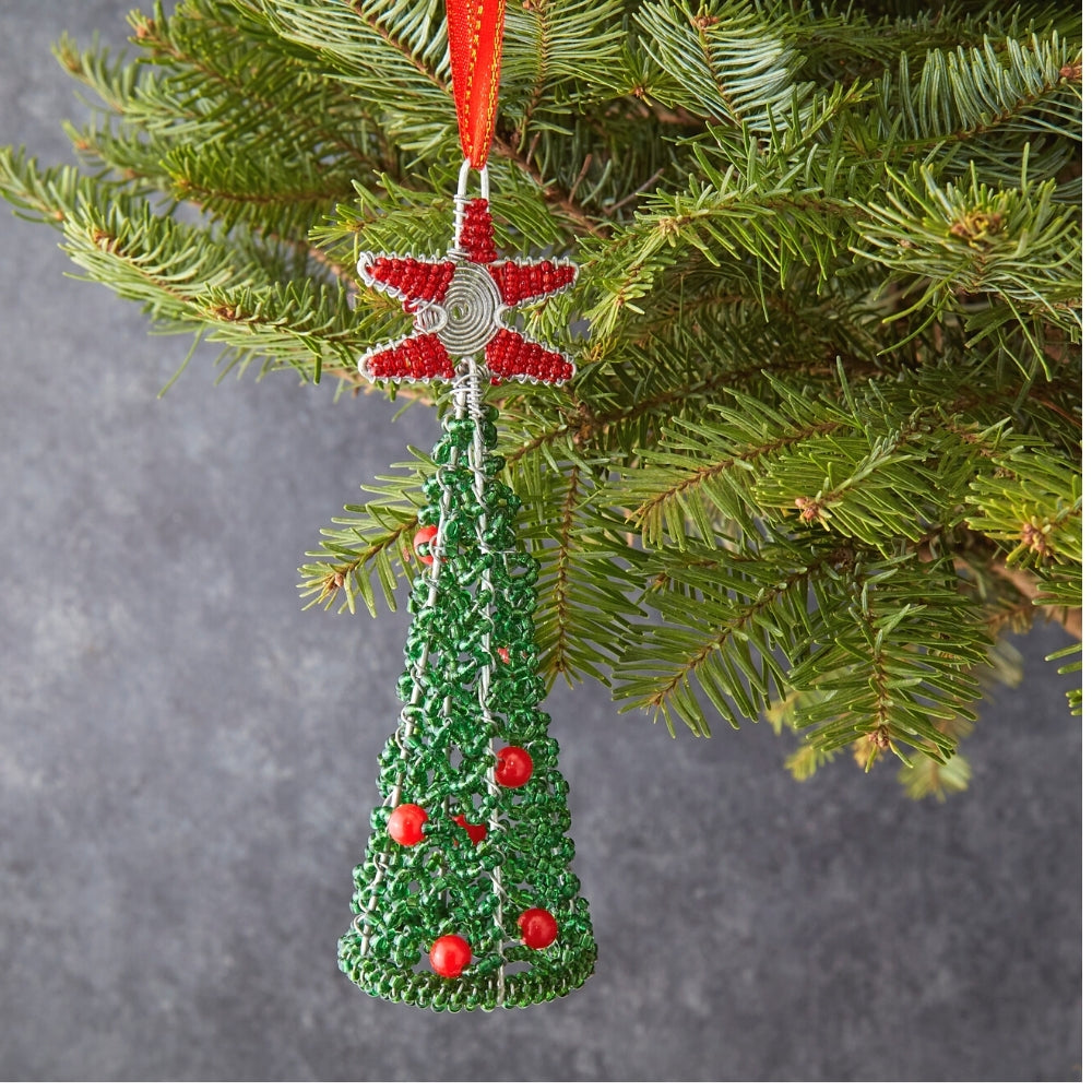 Maasai Beads Decorative Tree Christmas Ornament Set