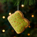 Felt Avocado Toast Ornament
