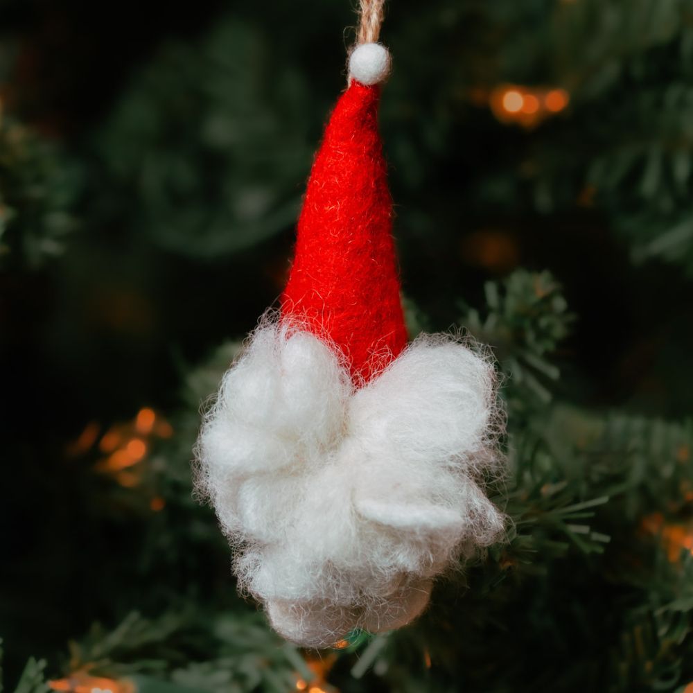 Felt Santa Claus Beard Ornament
