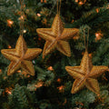 Gold Zardozi Star Ornament Set